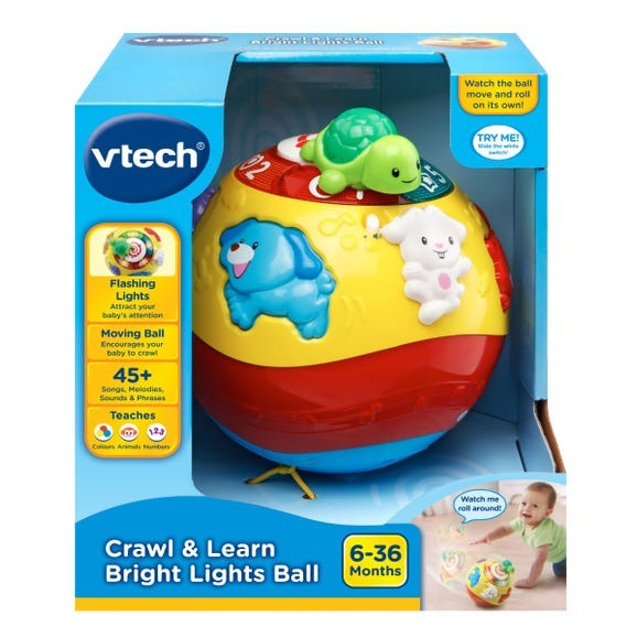 Yellow Crawl & Learn Bright Lights Ball