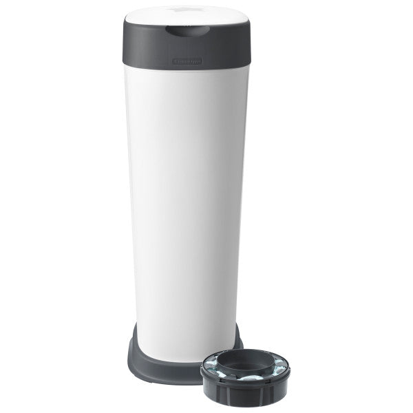 Twist and Click XL Nappy Bin, White, with x1 Refill Cassette