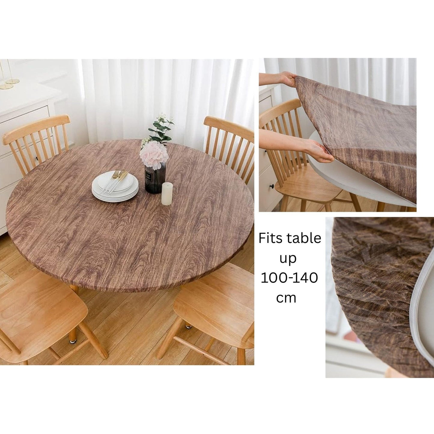 Round Nylon Tablecloth with Elastic 150 cm