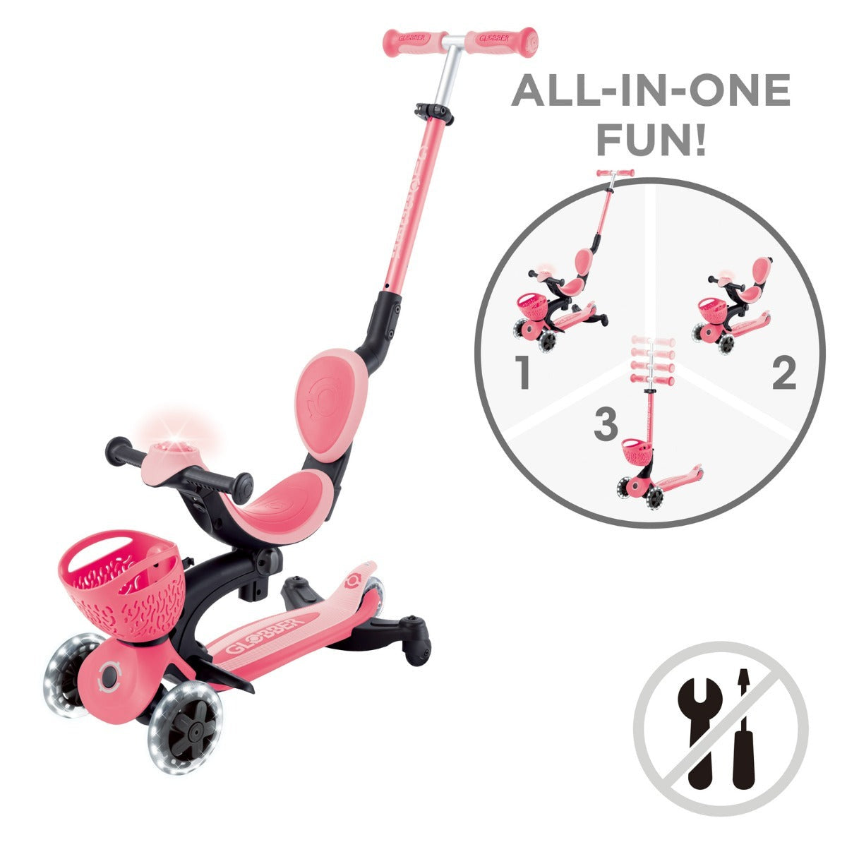 GO•UP Deluxe Lights 4-in-1 Scooter