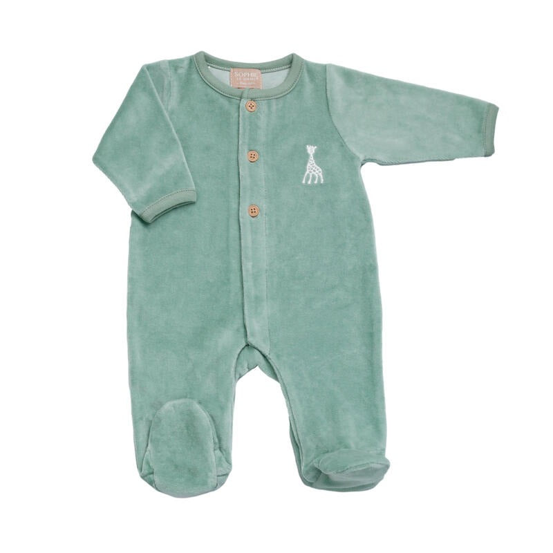 Trois Kilos Sept: Sophie la Girafe Sleepsuit Olive (3 Months)