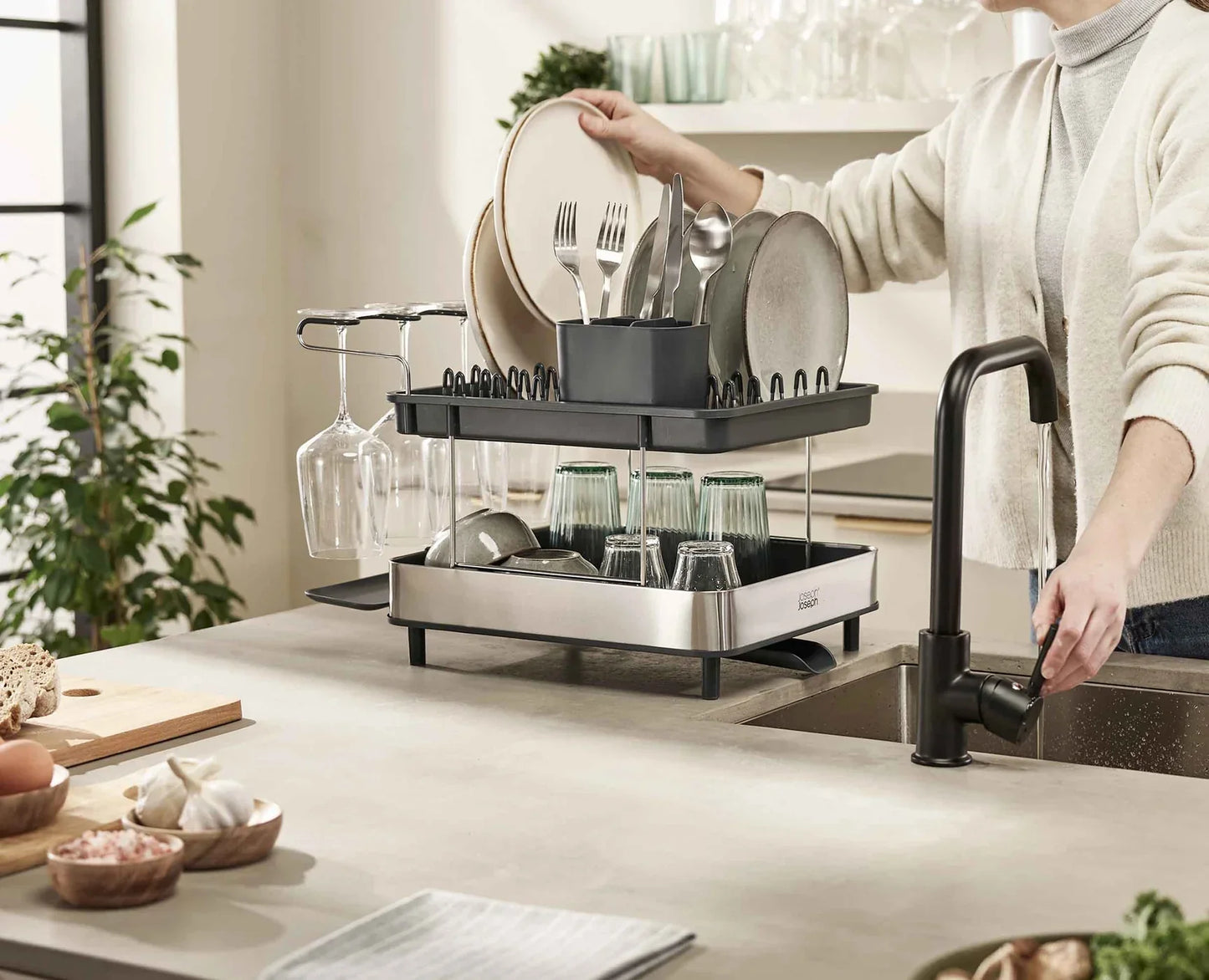 Joseph Joseph Excel™ Steel 2-Tier Dish Rack