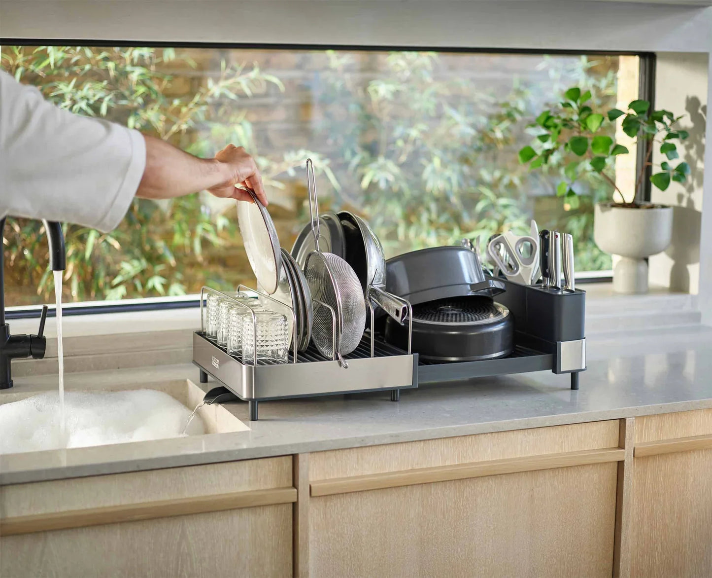 Joseph Joseph Extend™ Max Stainless-steel Expandable Dish Drainer