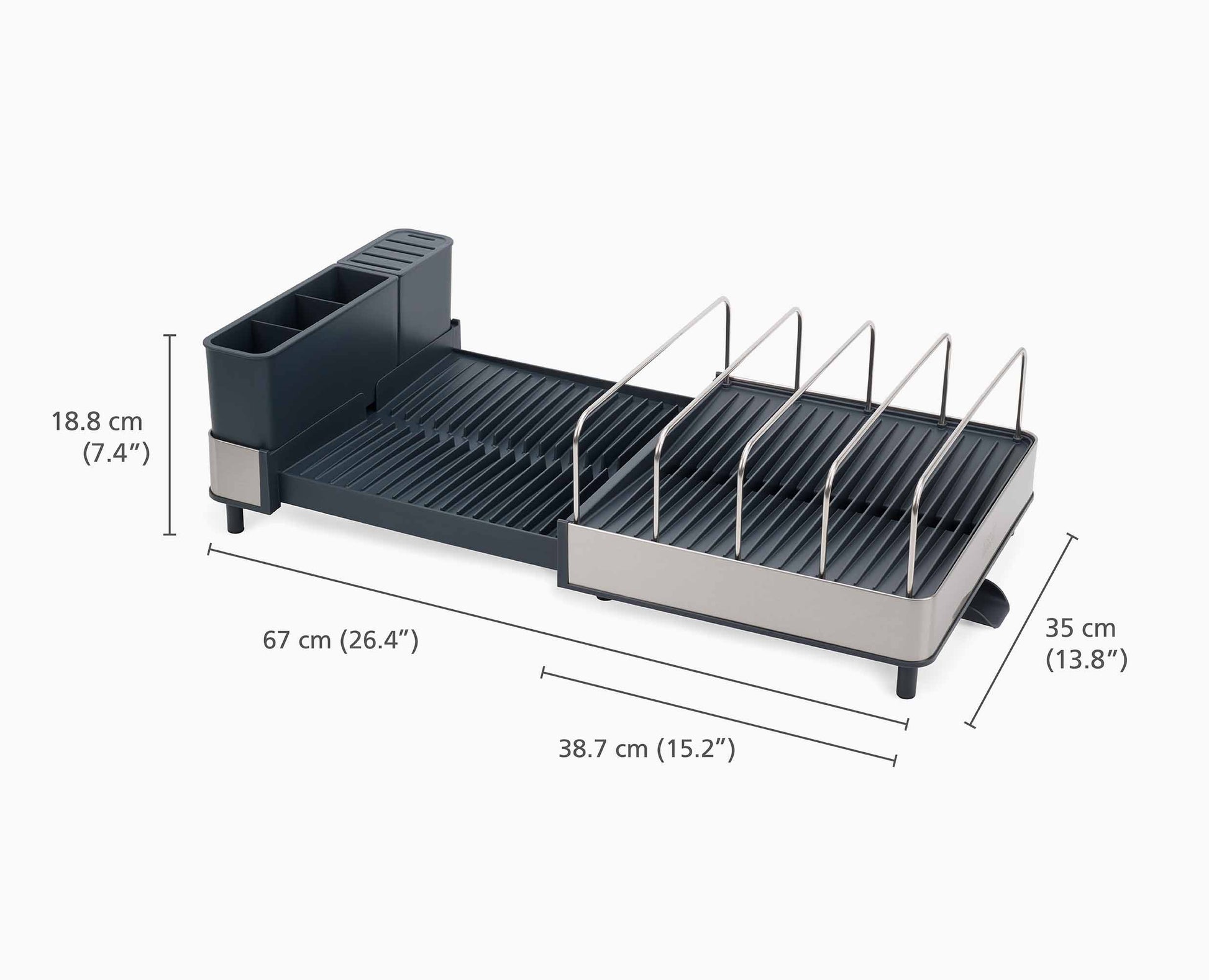 Joseph Joseph Extend™ Max Stainless-steel Expandable Dish Drainer