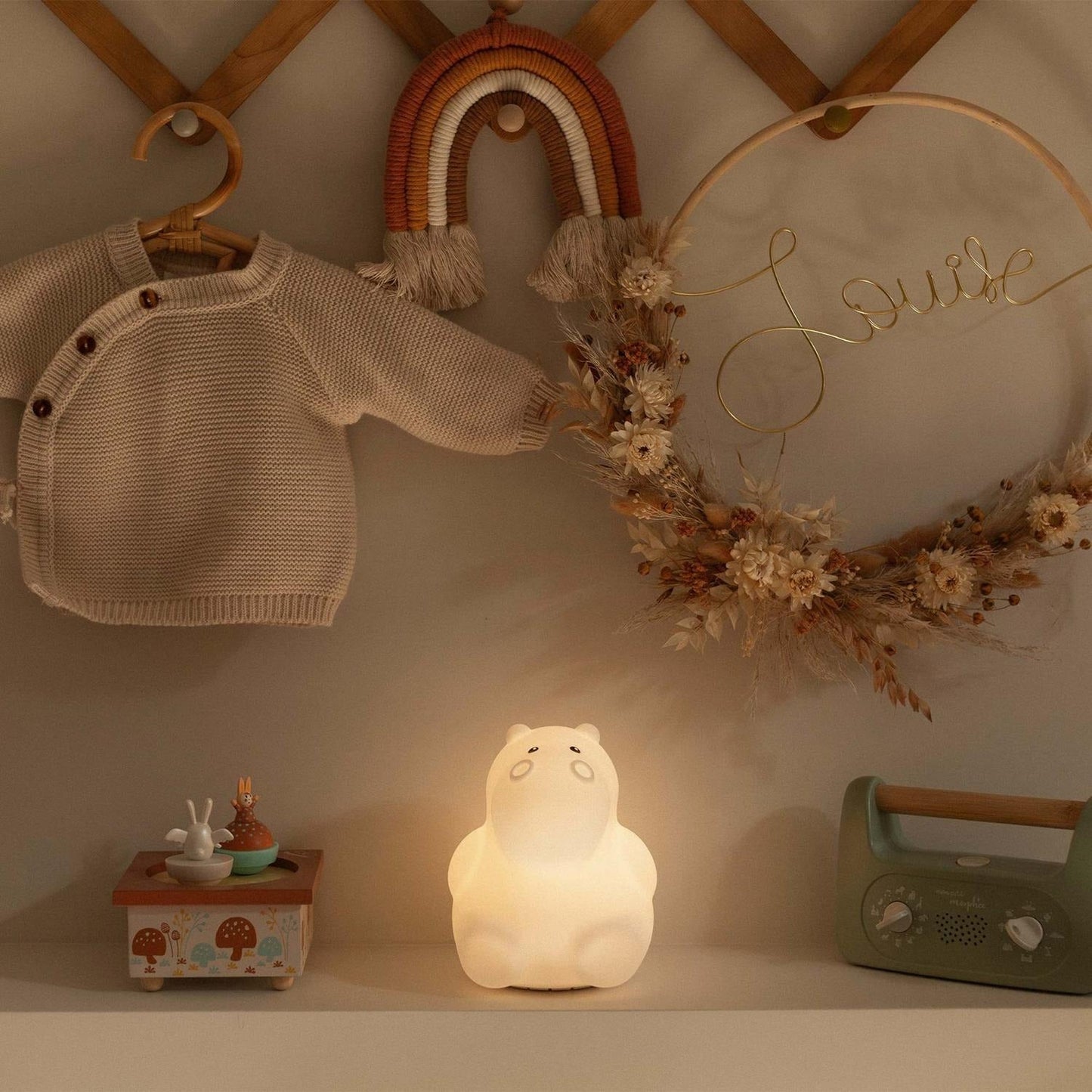 LED baby night light- Hippo