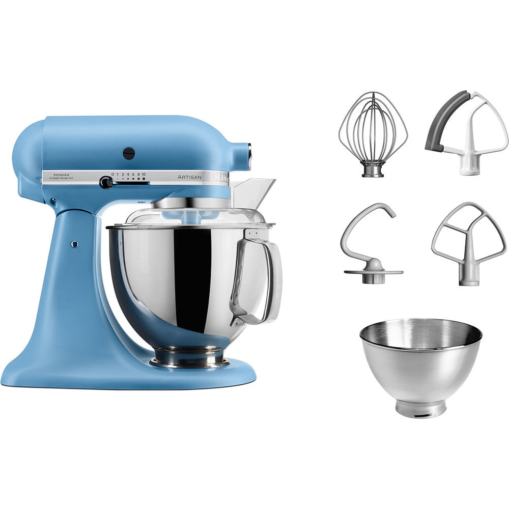 Kitchenaid MIXER TILT-HEAD 4.8L - ARTISAN WITH EXTRA ACCESSORIES - VELVET BLUE