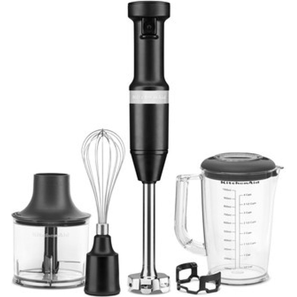 KitchenAid Hand Blender with Accessories - Matt Black