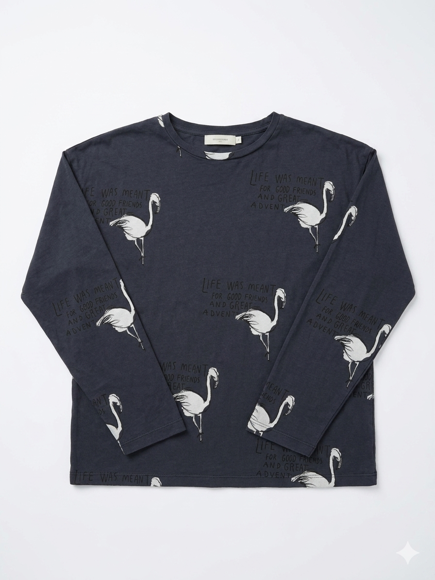 Zara Girl's Dark Grey Printed Blouse| Zara In Lebanon