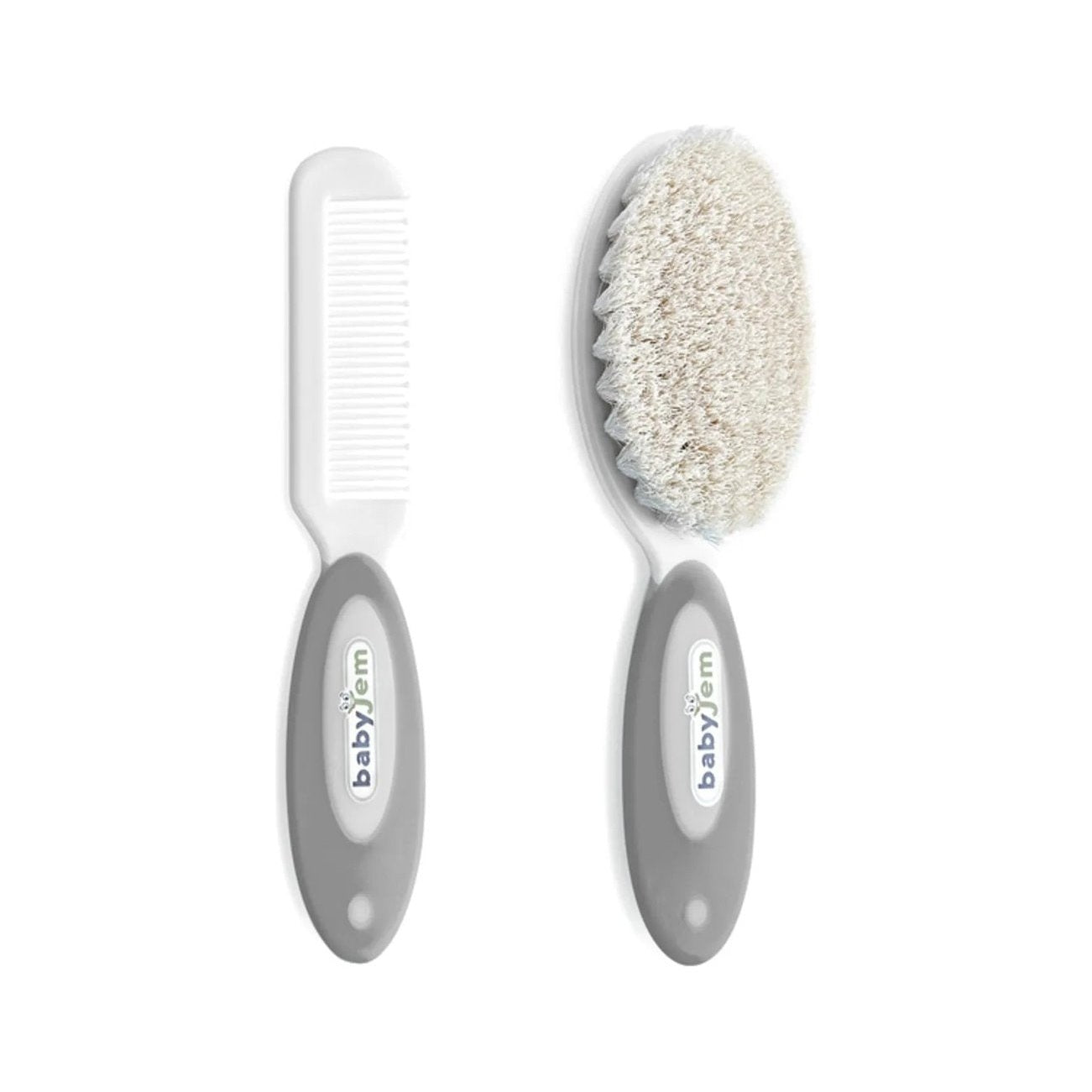 Babyjem Brush Comb Set Naturel Grey Gentle Grooming