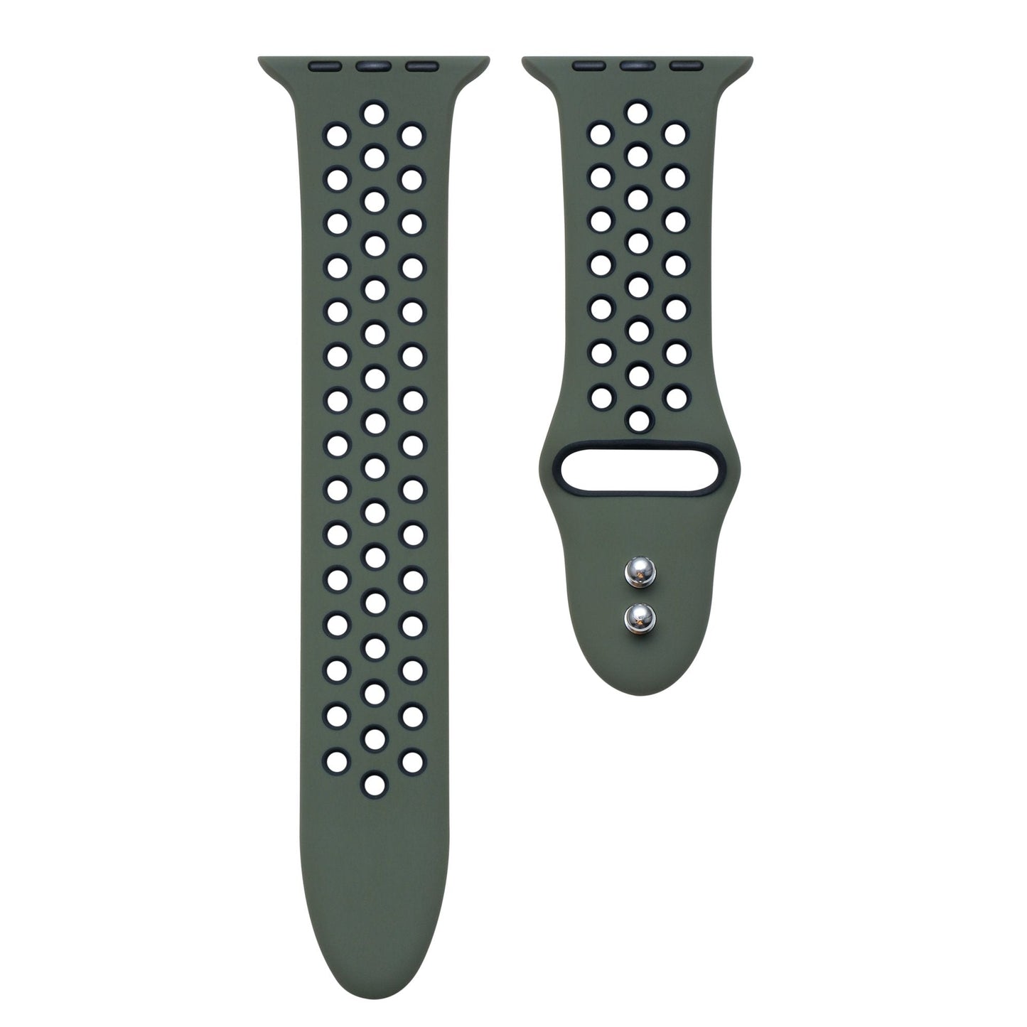 Posh Tech Unisex Olive Green Breathable Silicone Sport Band for Apple Watch |Posh Tech In Lebanon