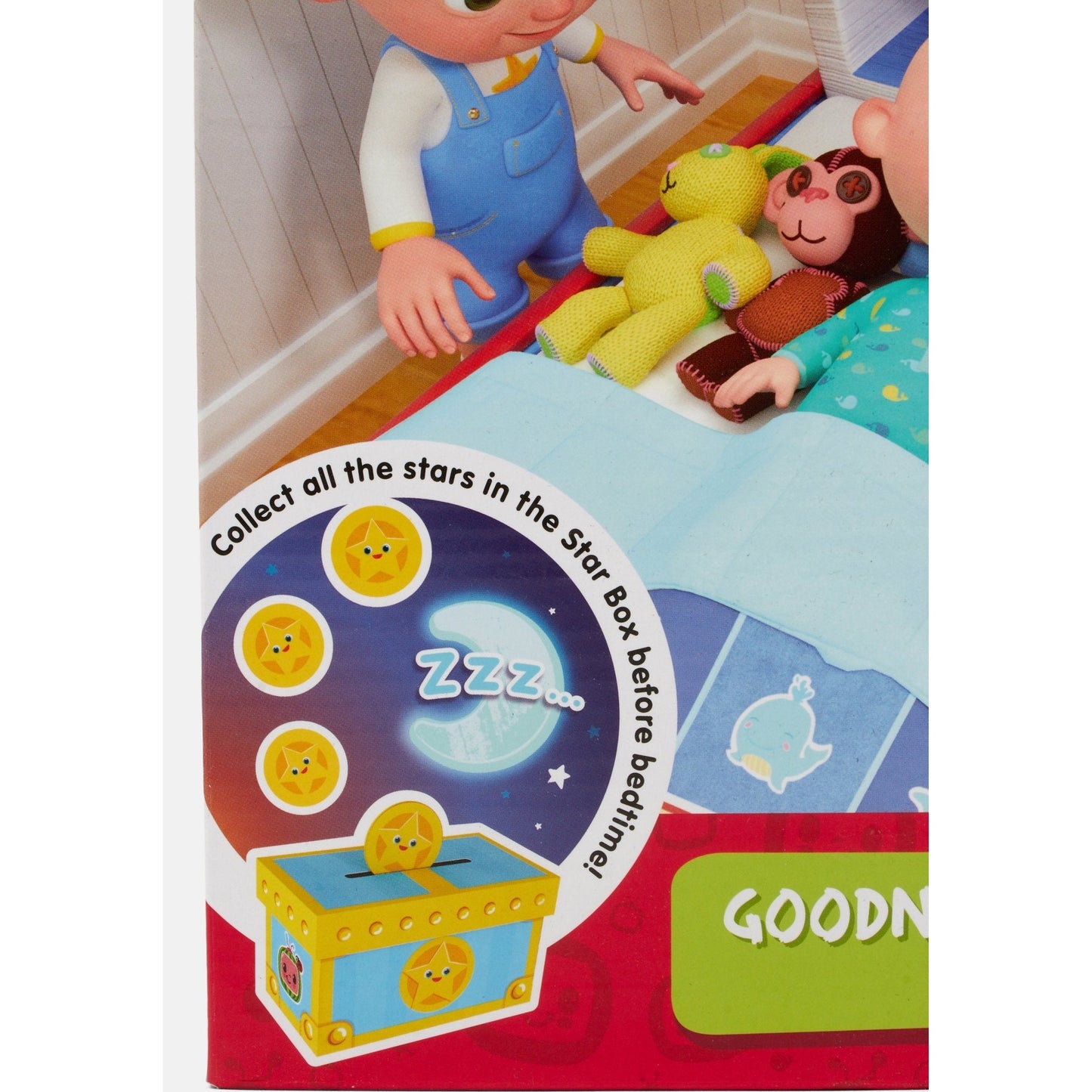Goliath Cocomelon Goodnight Starlight Game - Help JJ and Friends Get Ready for Bed, Sing Along to Cocomelon Songs - Ages 3 and Up, 2-4 Players - Medaid