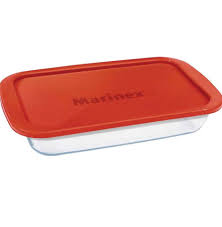 Marinex rectangular baking dish with plastic lid 2.9L