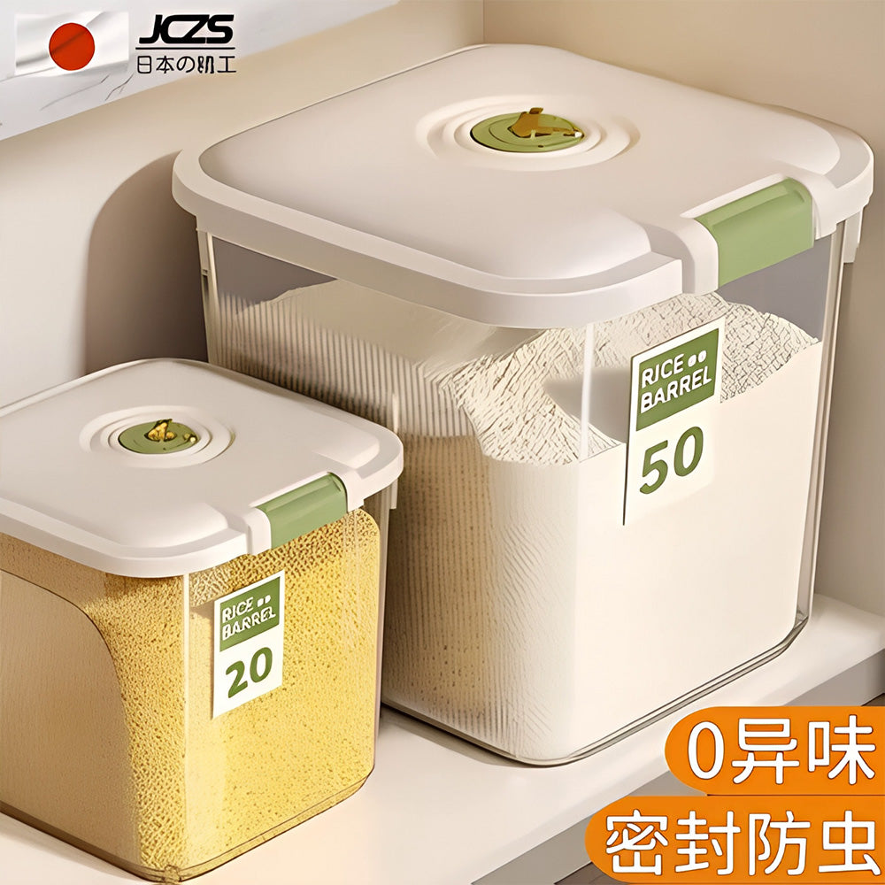 Leak-Proof Rice Storage Container – 10L Airtight PP Bin