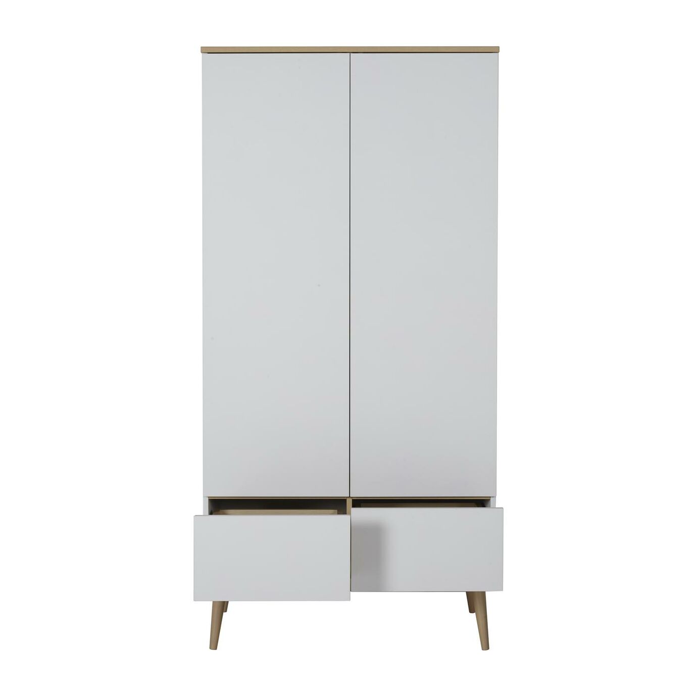Quax Flow Wardrobe White & Oak Spacious Storage