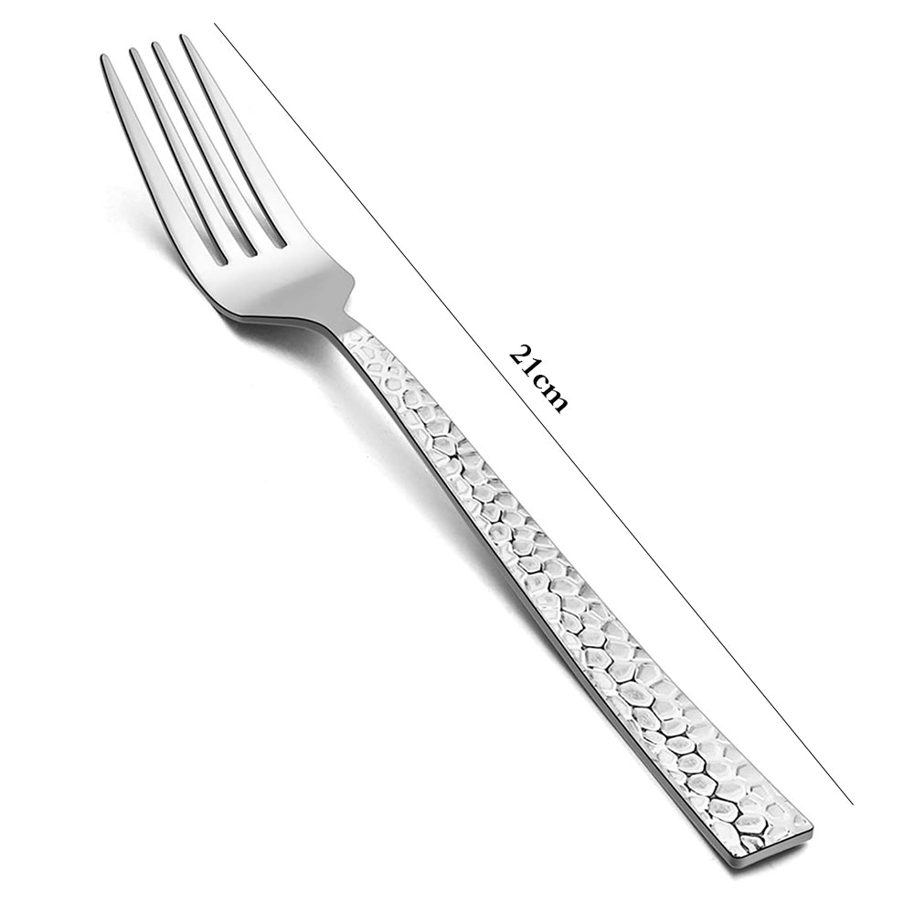 Danny Home 6-Pieces Dinner Stainless Steel Forks Silverware Flatware