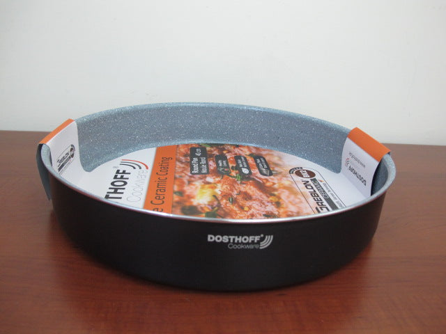 DOSTHOFF ROUND OVEN TRAY BLACK 40 CM