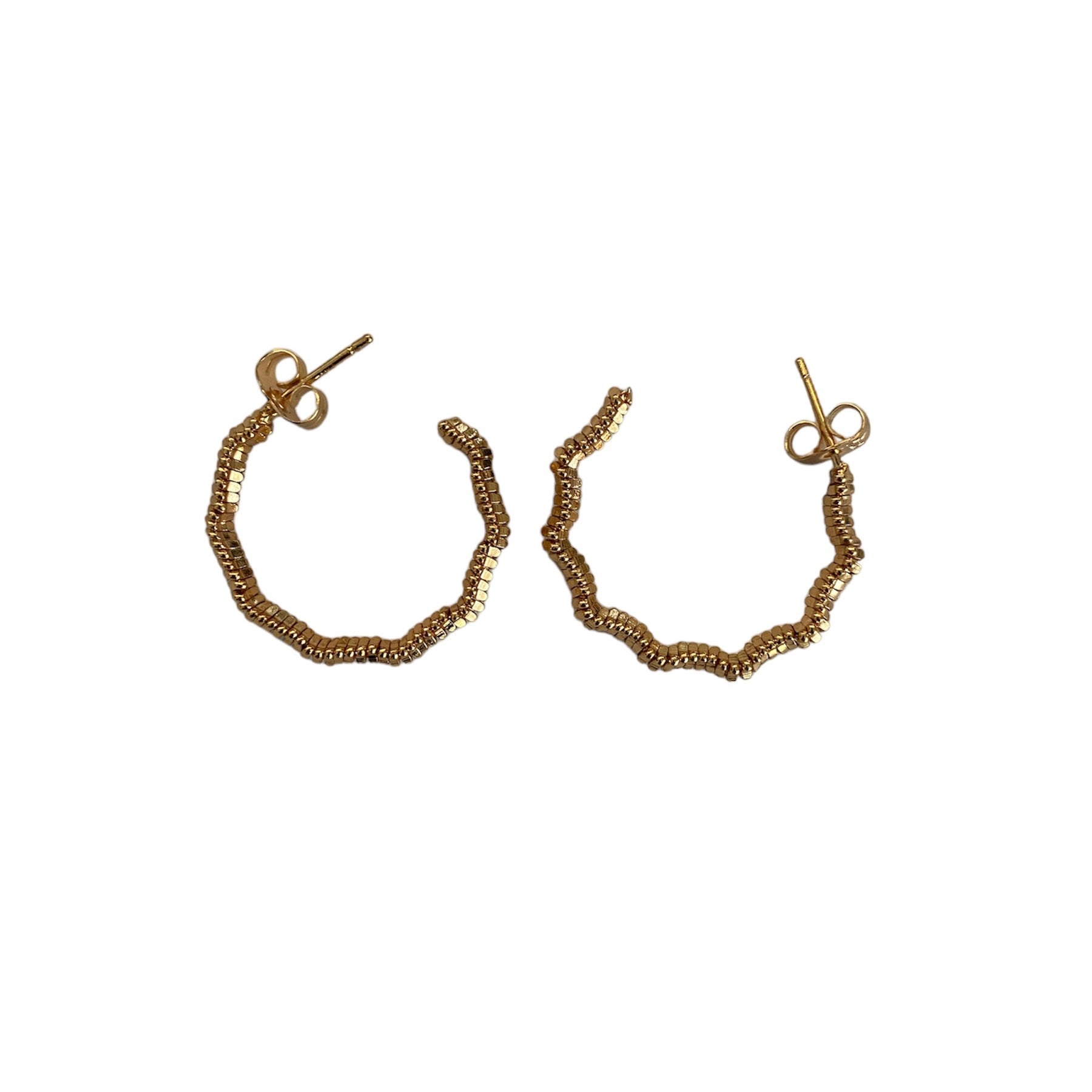 Solitaire gold earrings accessory #4041 - Medaid International