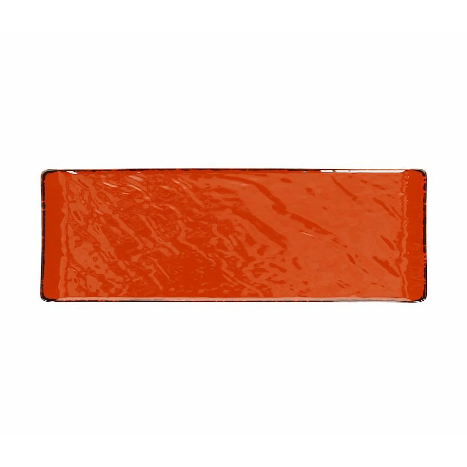 Tognana Vulcania Rect.Plate 30x10cm Orange