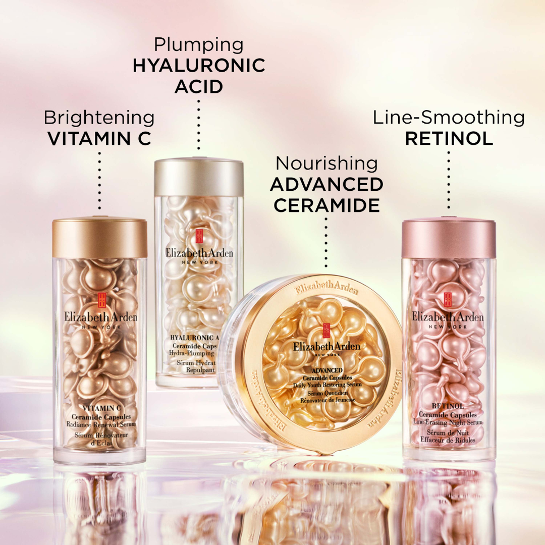Elizabeth Arden Ceramide Capsuls & Retnol Line Erasing Night Serum 30pcs