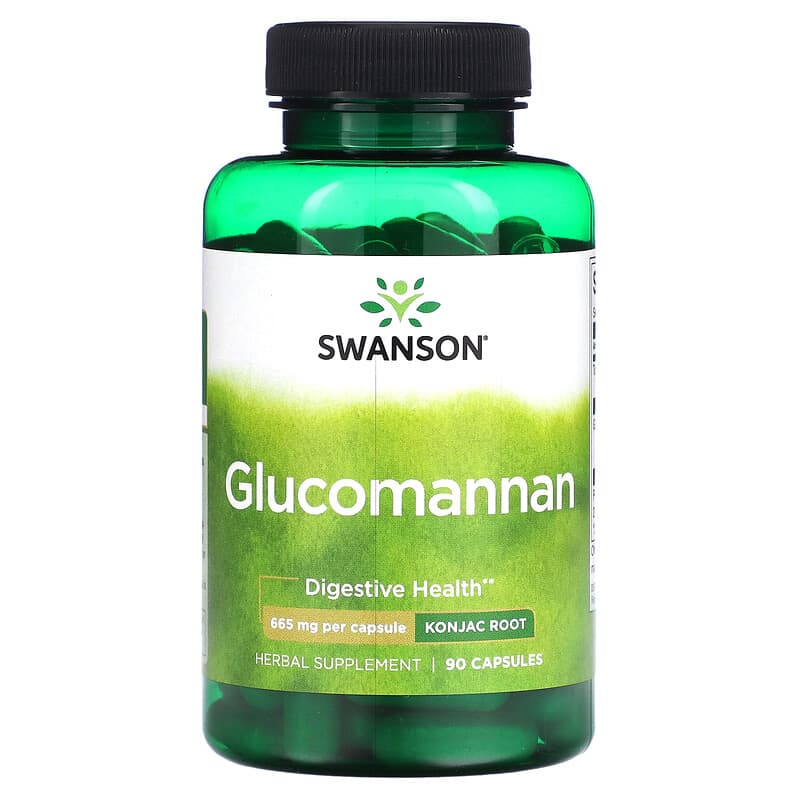 Swanson, Glucomannan, 665 mg, 90 Capsules - Medaid International