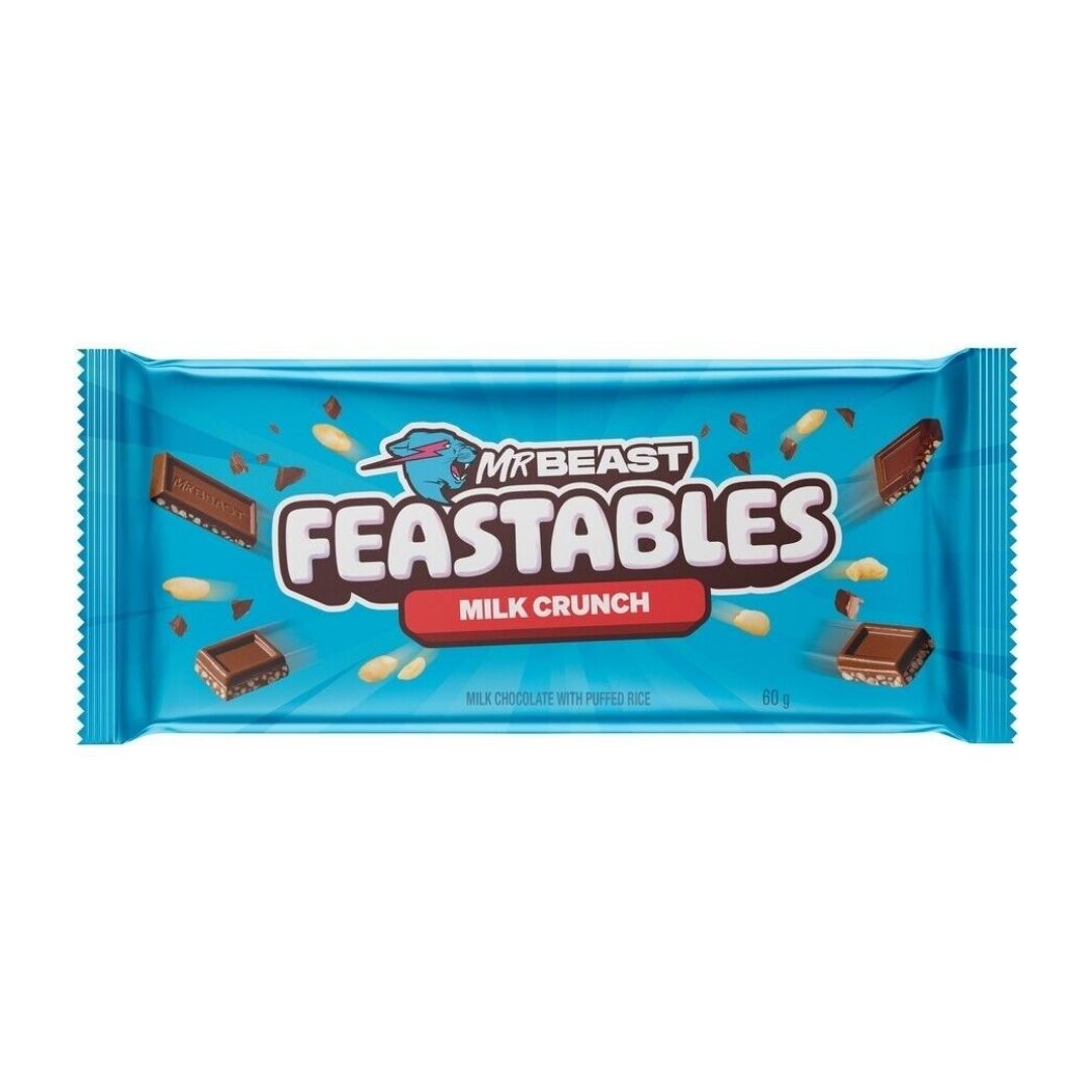 MR BEAST FEASTABLES - MILK CRUNCH 60g - Medaid International