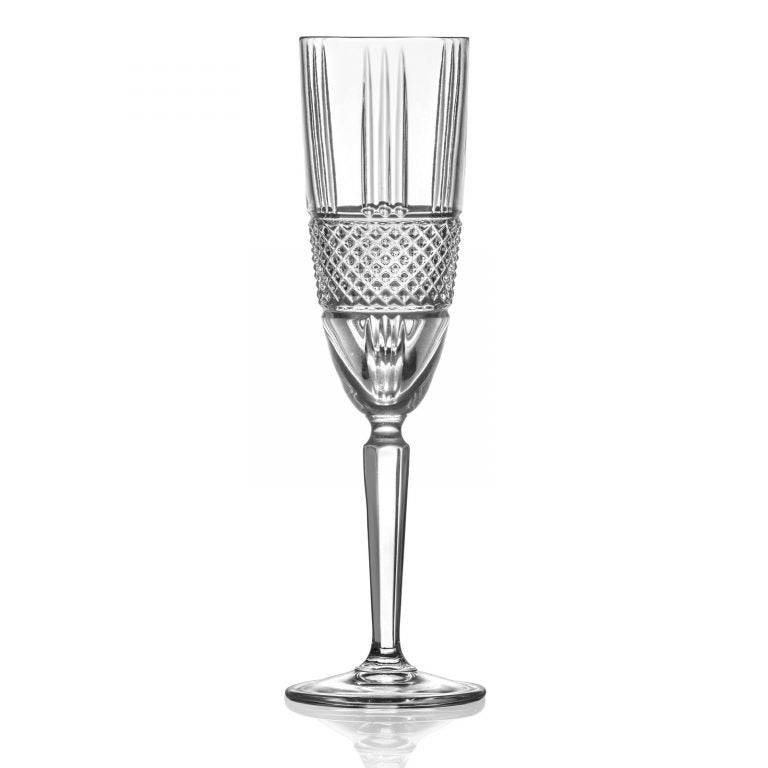 RCR brillante flute goblet 19cl - set of 6