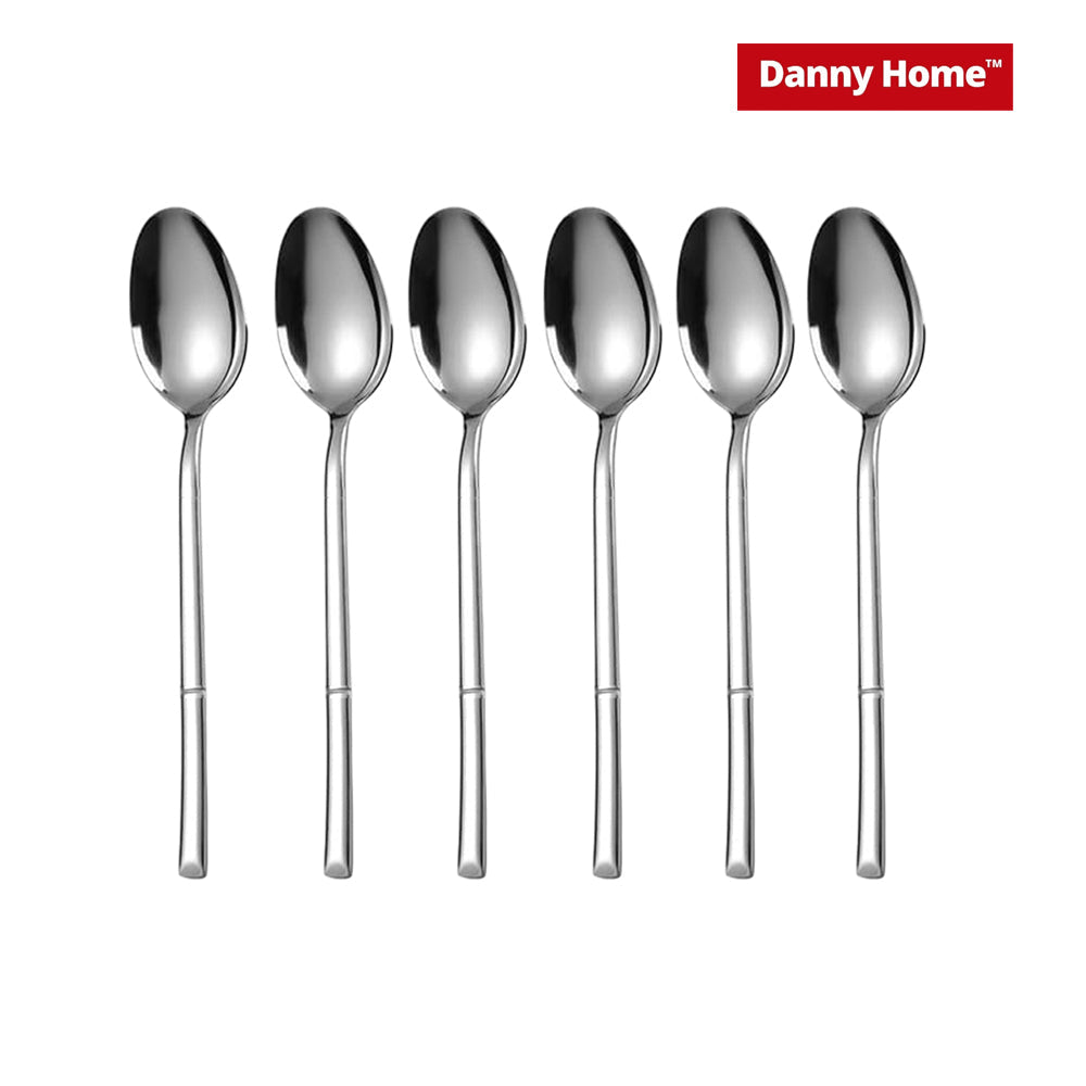 Danny Home 6-Pieces Stainless Steel Dessert Spoon Silverware Flatware