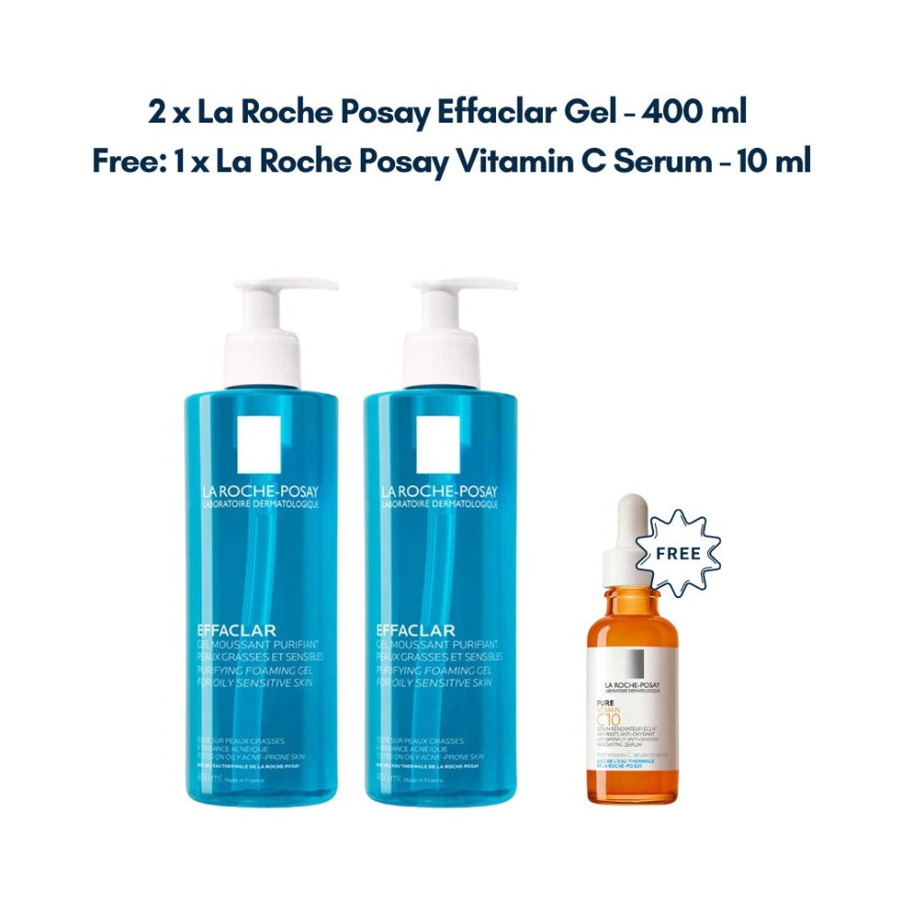 La Roche Posay Effaclar Cleansing Gel Bundle - Medaid International