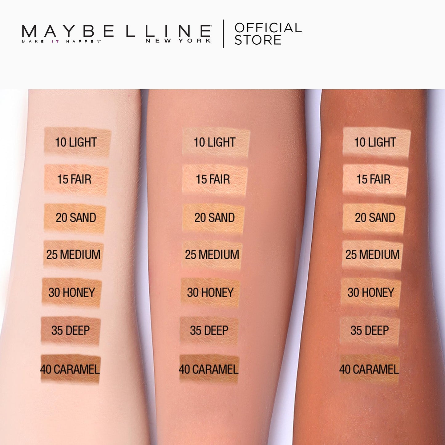 '-25% Maybelline Super Stay Vinyl Ink Longwear + fit me concealer + Sky High Mascara - Medaid International