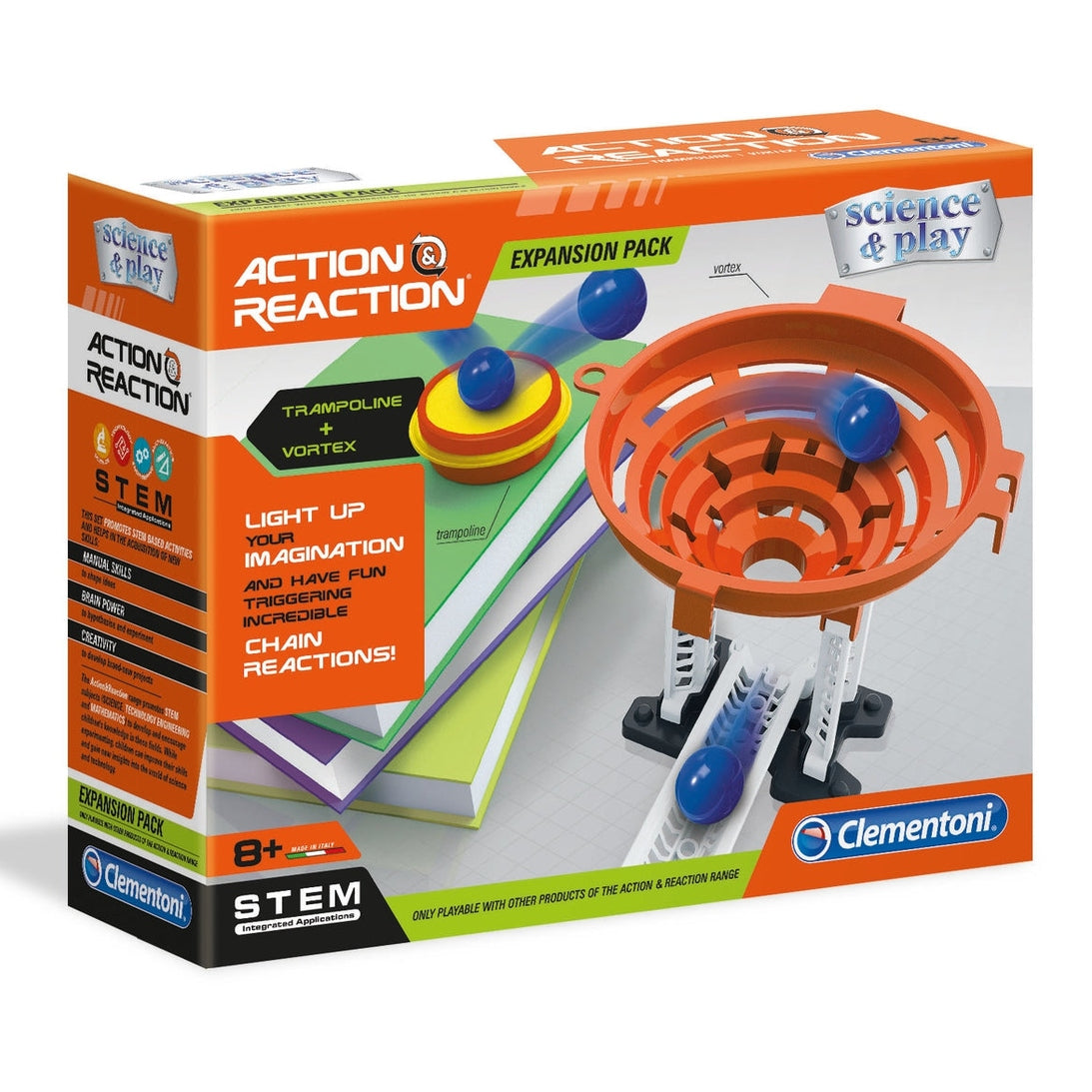 Clementoni Action & Reaction Trampoline & Vortex Set