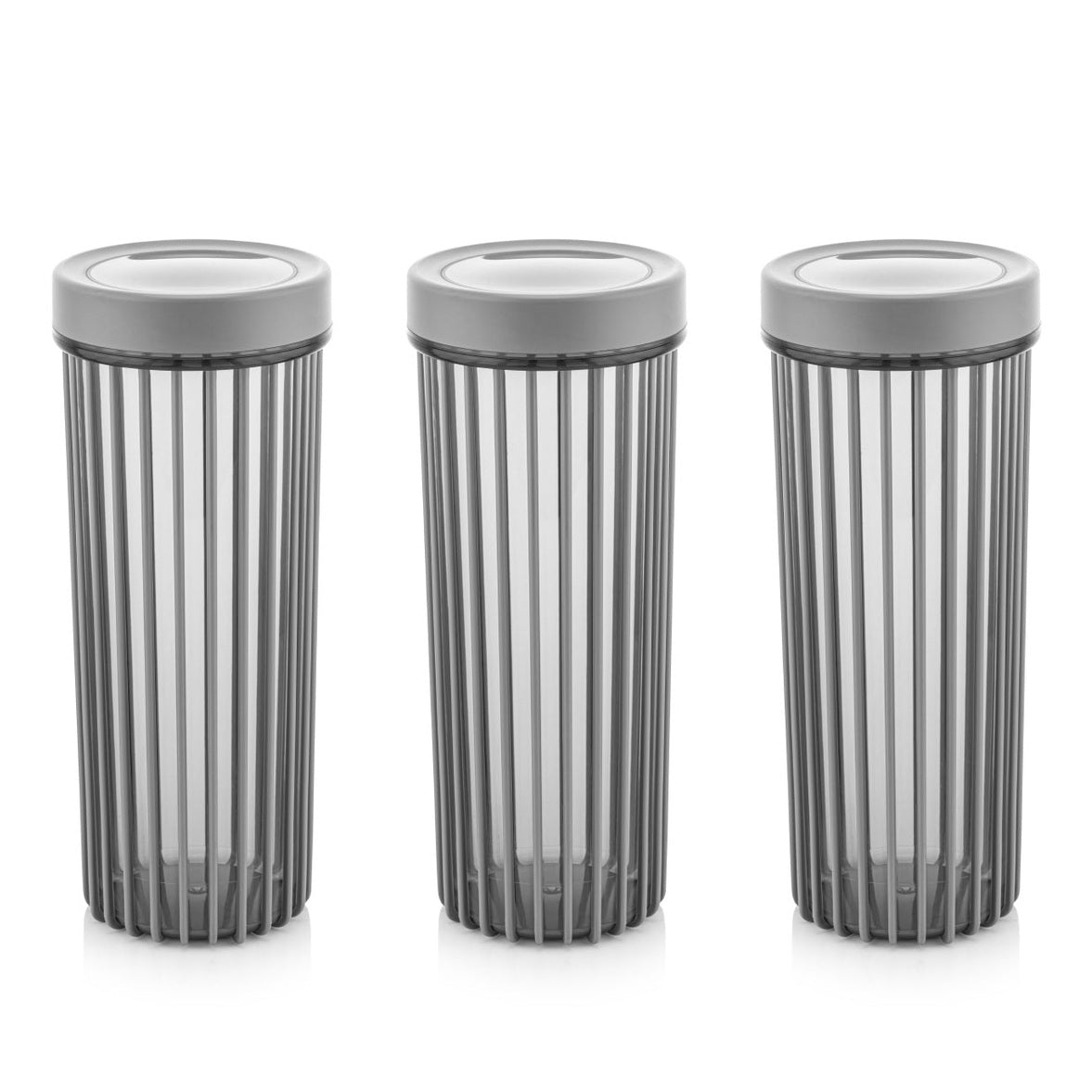 Set of 3x1700 ml Linea Round Food Storage Container