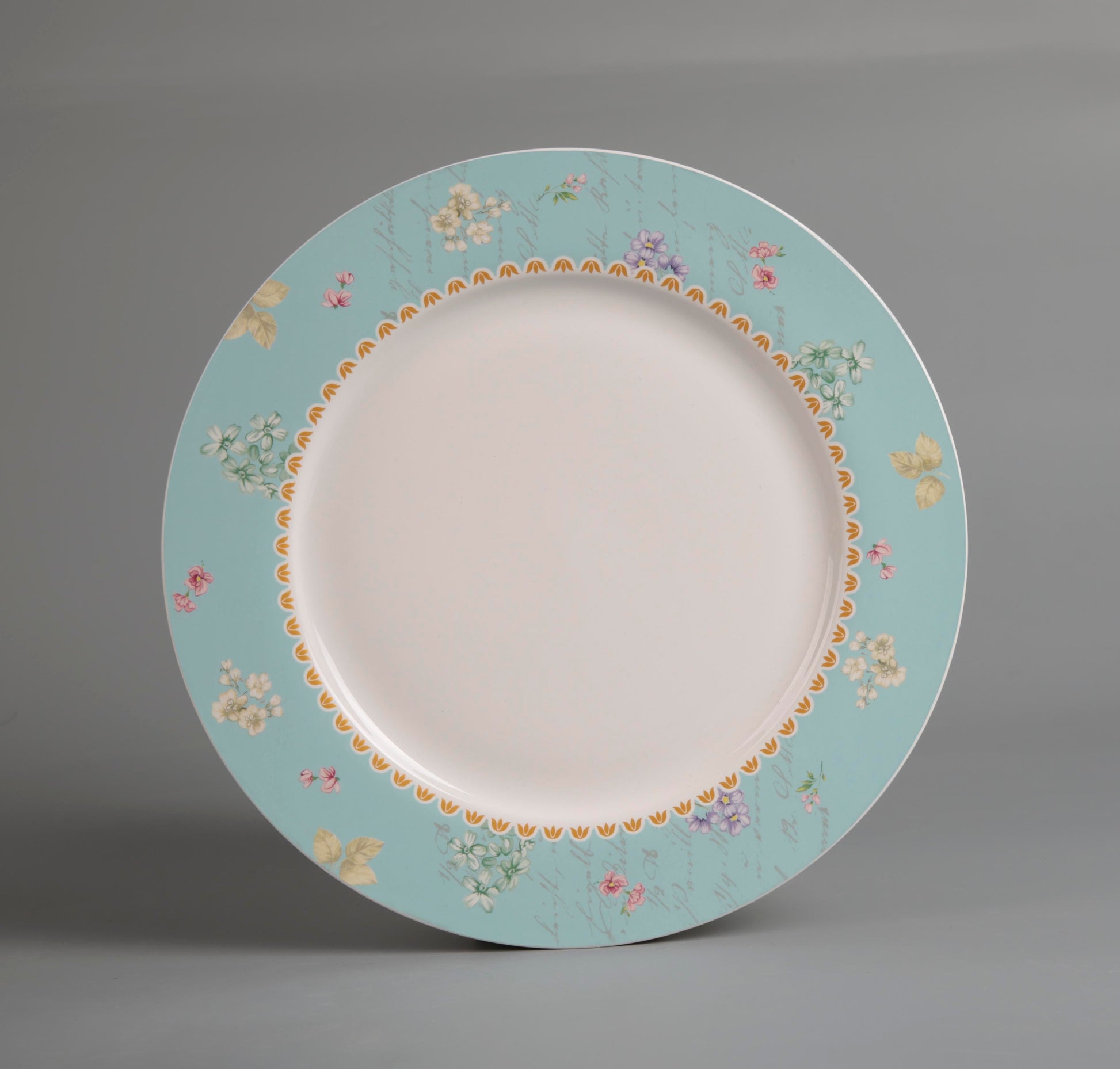 Symphony sky blue décor dessert plate Ø:20cm