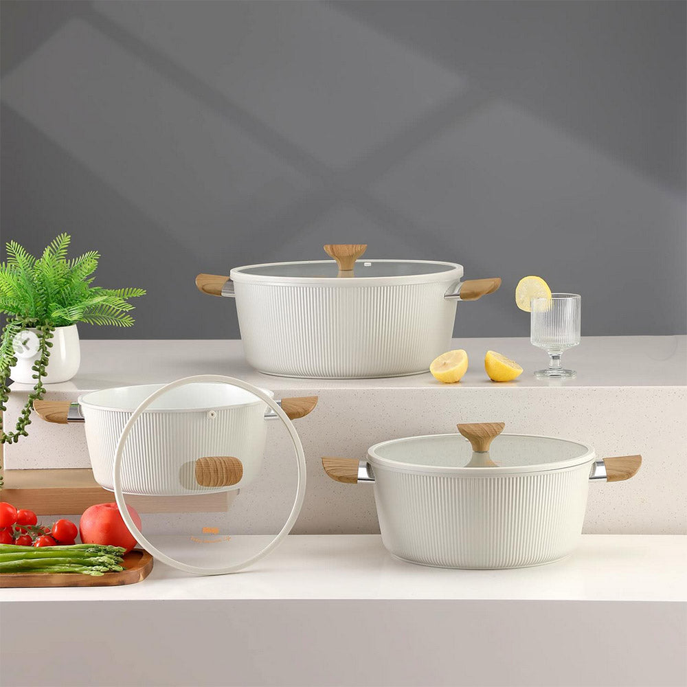 DSP CA021-S02 𝑴𝒂𝒔𝒕𝒆𝒓𝒑𝒊𝒆𝒄𝒆 𝑪𝒐𝒐𝒌𝒘𝒂𝒓𝒆 Set of 6-Pcs Beige