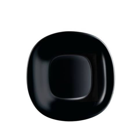 Luminarc carine black dessert plate set of 6 - 19.5cm
