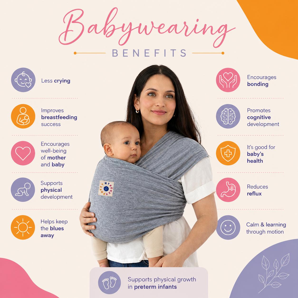 MyHokeyPokey baby wrap Midnight Blue