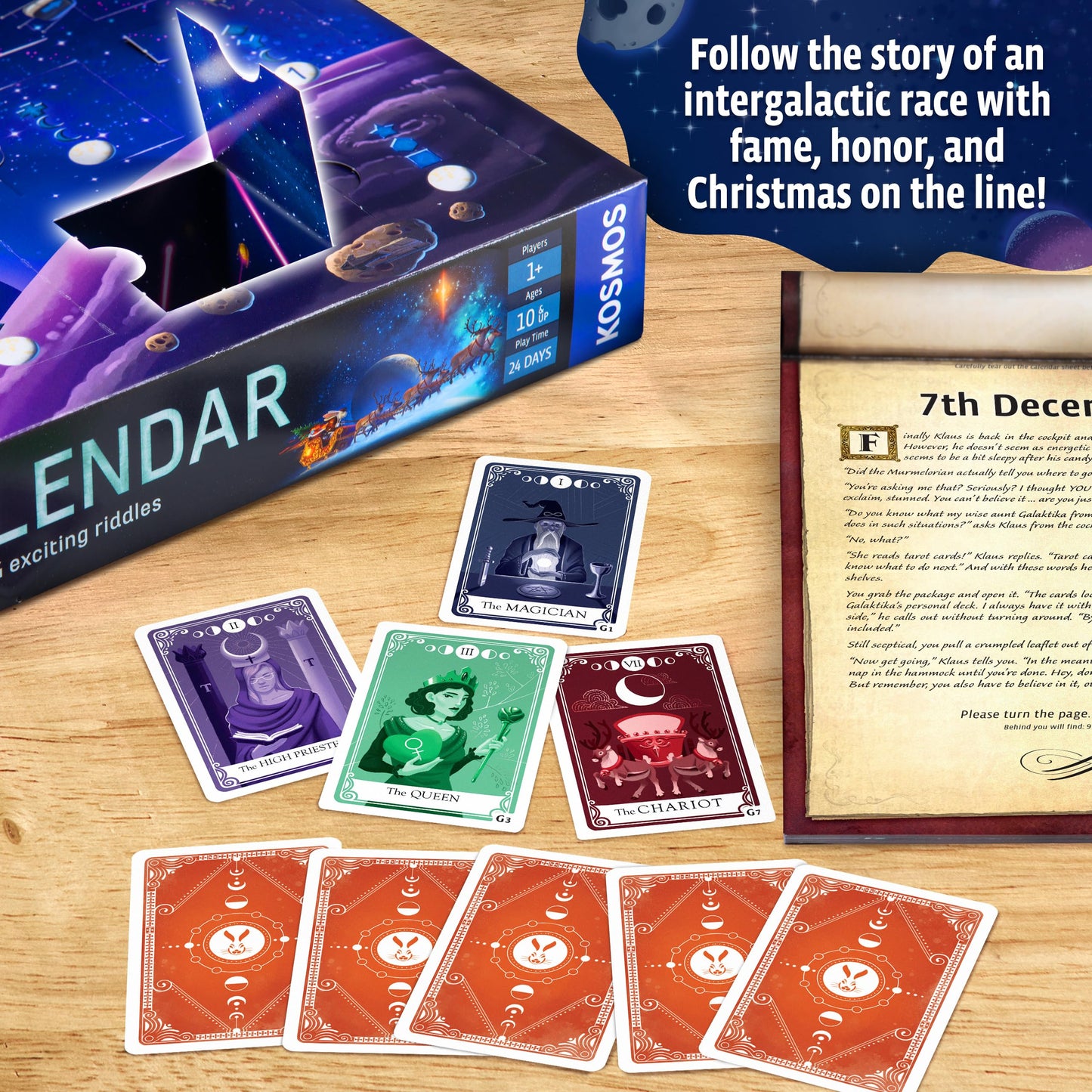 EXIT: The Game - Advent Calendar - The Intergalactic Race | Holiday Escape Room | 24 Days of Riddles | Christmas Traditon | Space Game - Medaid International