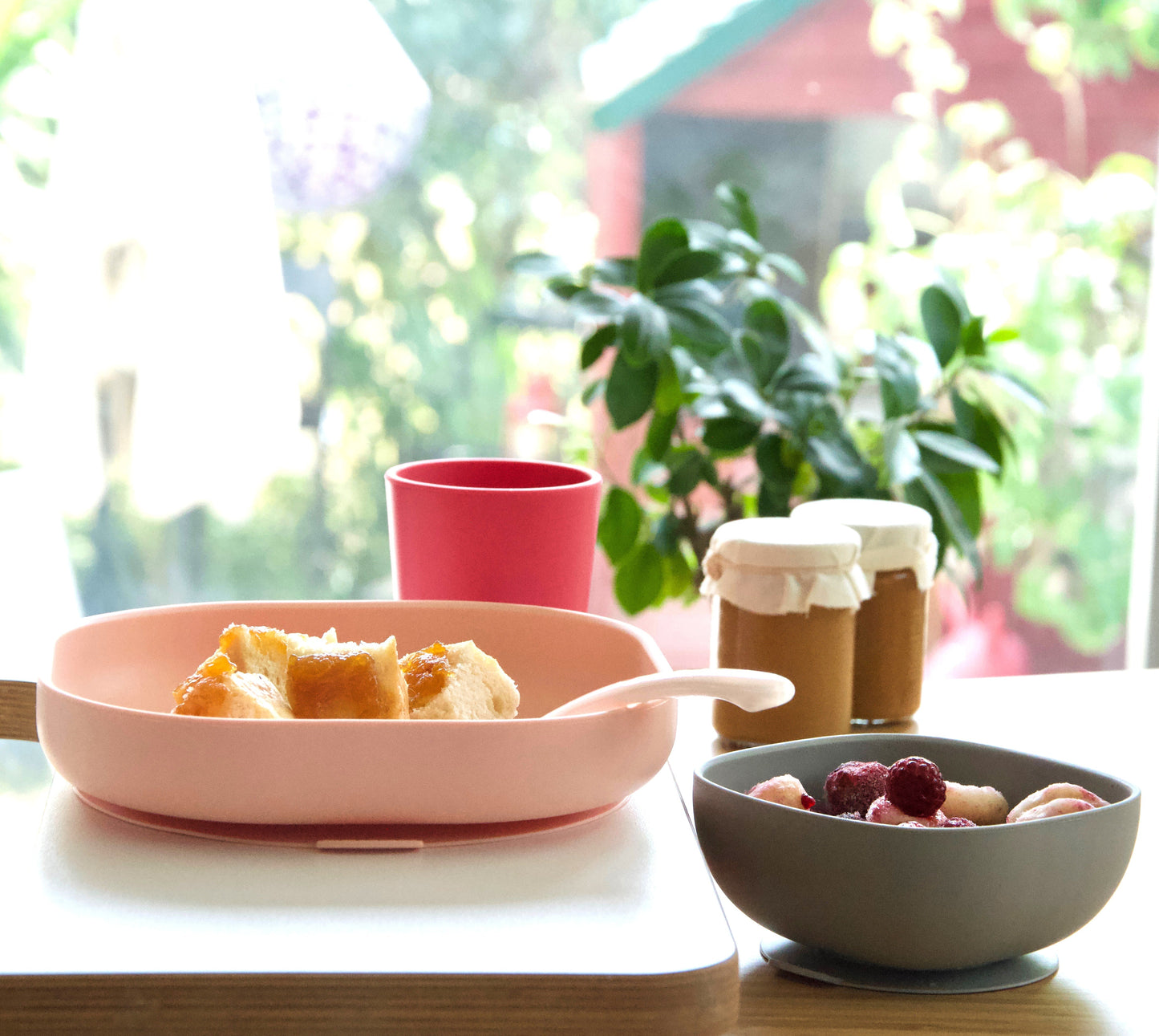 Béaba Silicone Meal Set (4 pcs) – Pink