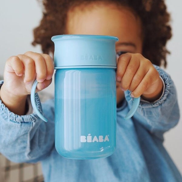 360° learning cup blue
