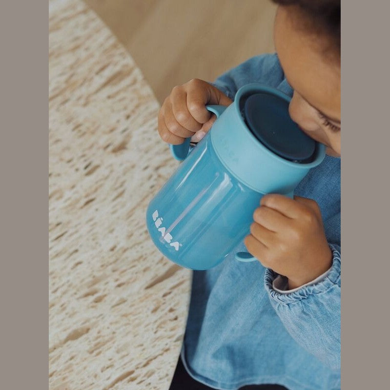 360° learning cup blue
