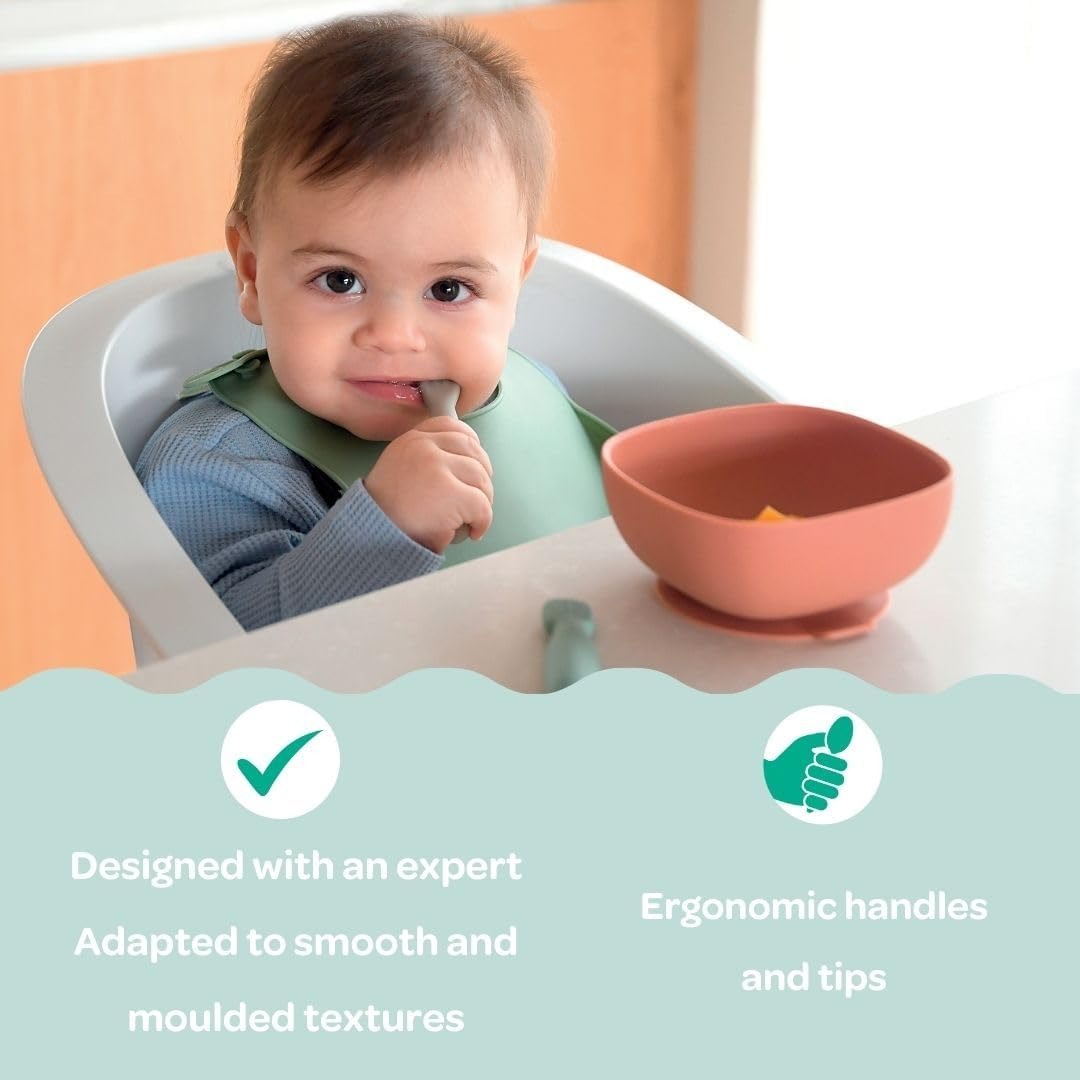 Béaba Silicone Baby Pre-Spoons – Starter Set