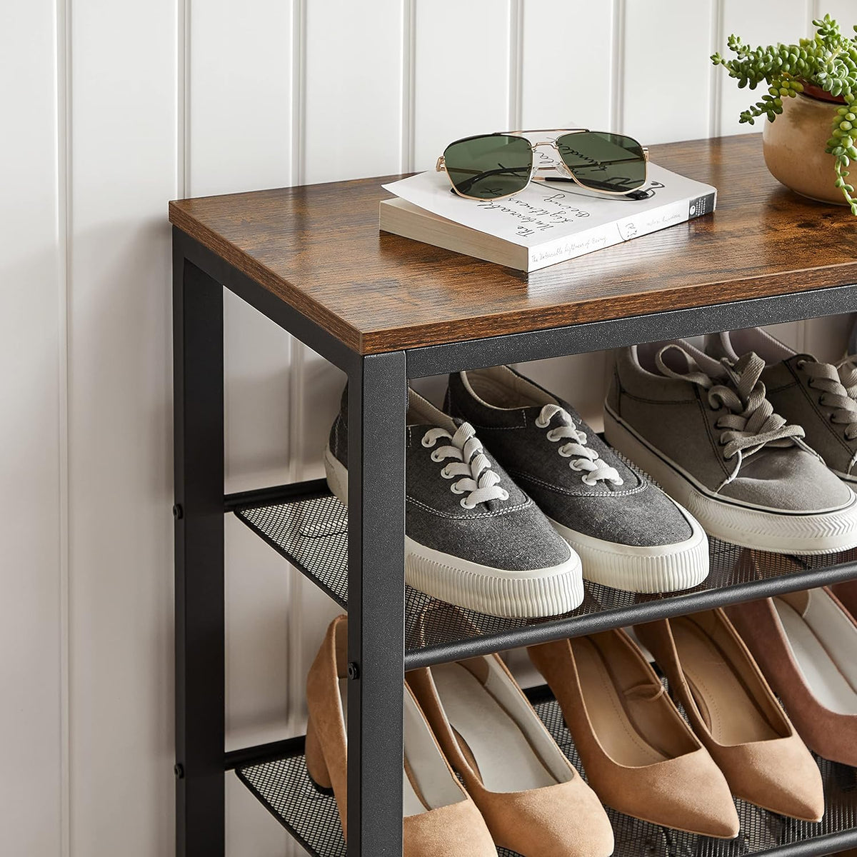 VASAGLE Shoe Rack LBS14BX