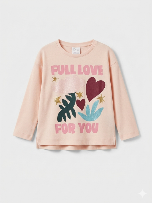 Zara Girl's Light Pink Printed Blouse | Zara In Lebanon