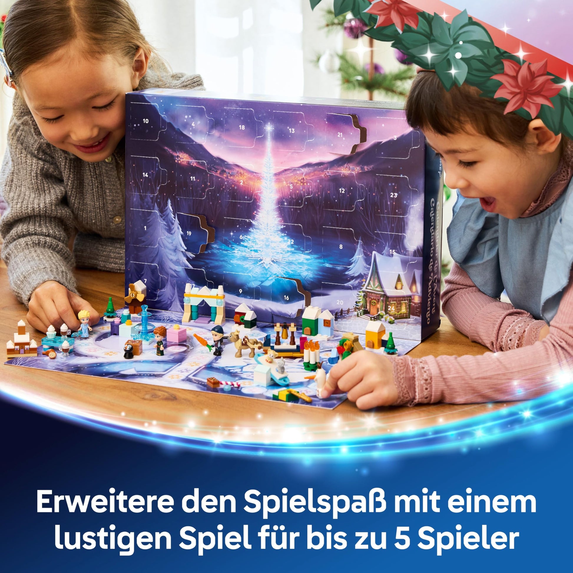 Lego 43273 Disney Princess LEGO(R) Disney Frozen Advent Calendar 2025 Toy Birthday Present Blocks Educational Girls Boys Children 5 6 7 8 Christmas Disney Goods - Medaid International
