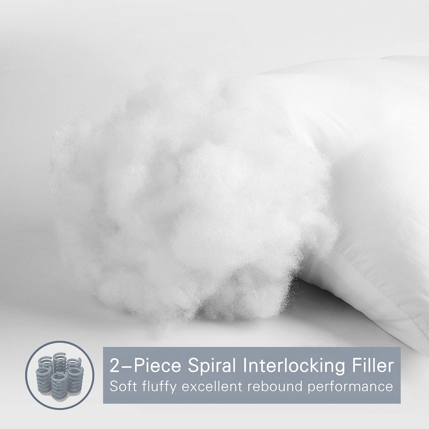 EDOW Luxury Soft Pillows for Sleeping, Fluffy Down Alternative Polyester Fiber Filled Pillow, Home&Hotel-Collection, Machine Washable - Medaid International