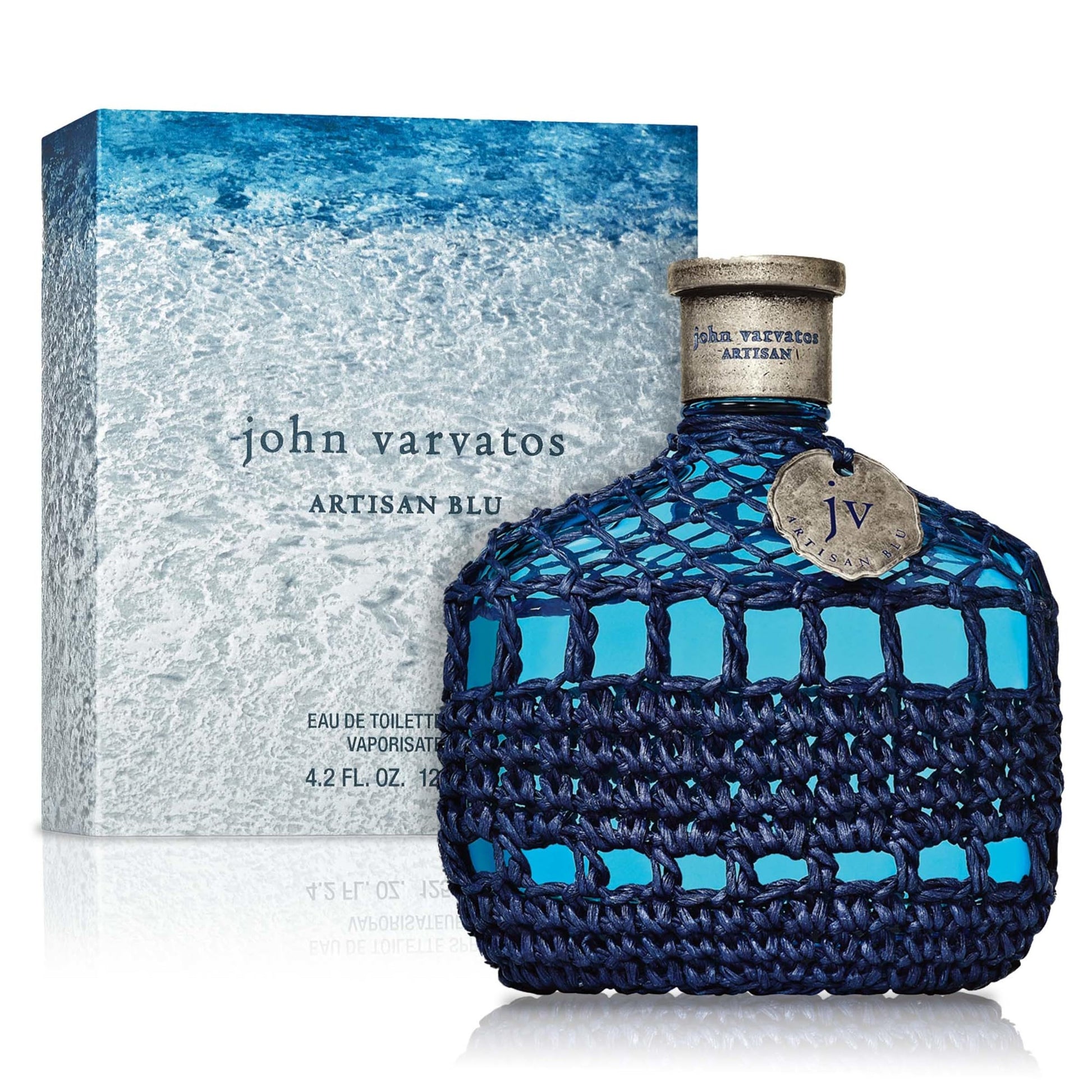 John Varvatos Men's Cologne, Artisan Blu Eau de Toilette EDT Spray, Marine Water Fougere Scent with Notes of Basil, Pine & Geranium, 4.2 fl. oz - Medaid International