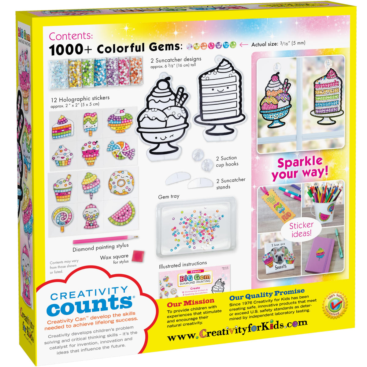 Creativity for Kids BIG GEM DIAMOND PAINT SWEETS
