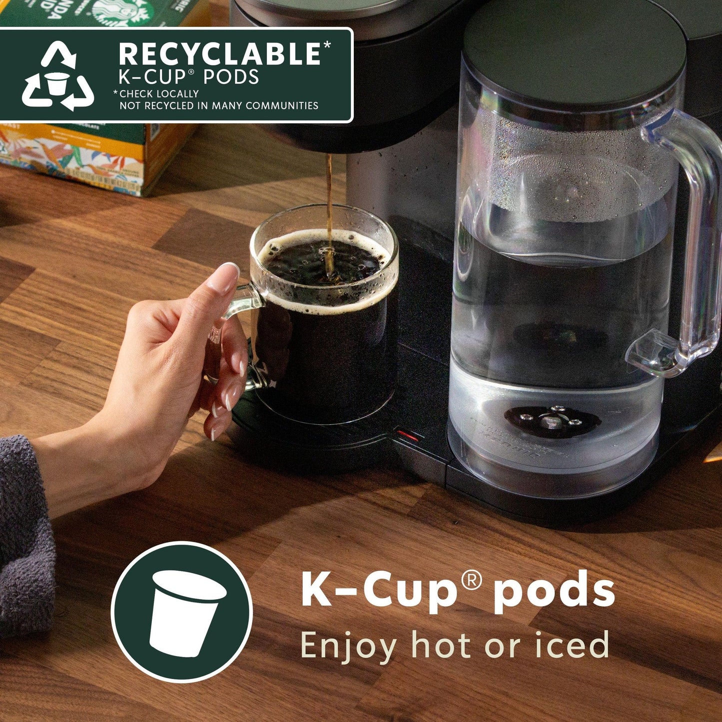 Starbucks K-Cup Coffee Pods, Flavored Hot or Iced Coffee, Hazelnut, 60 Keurig Pods