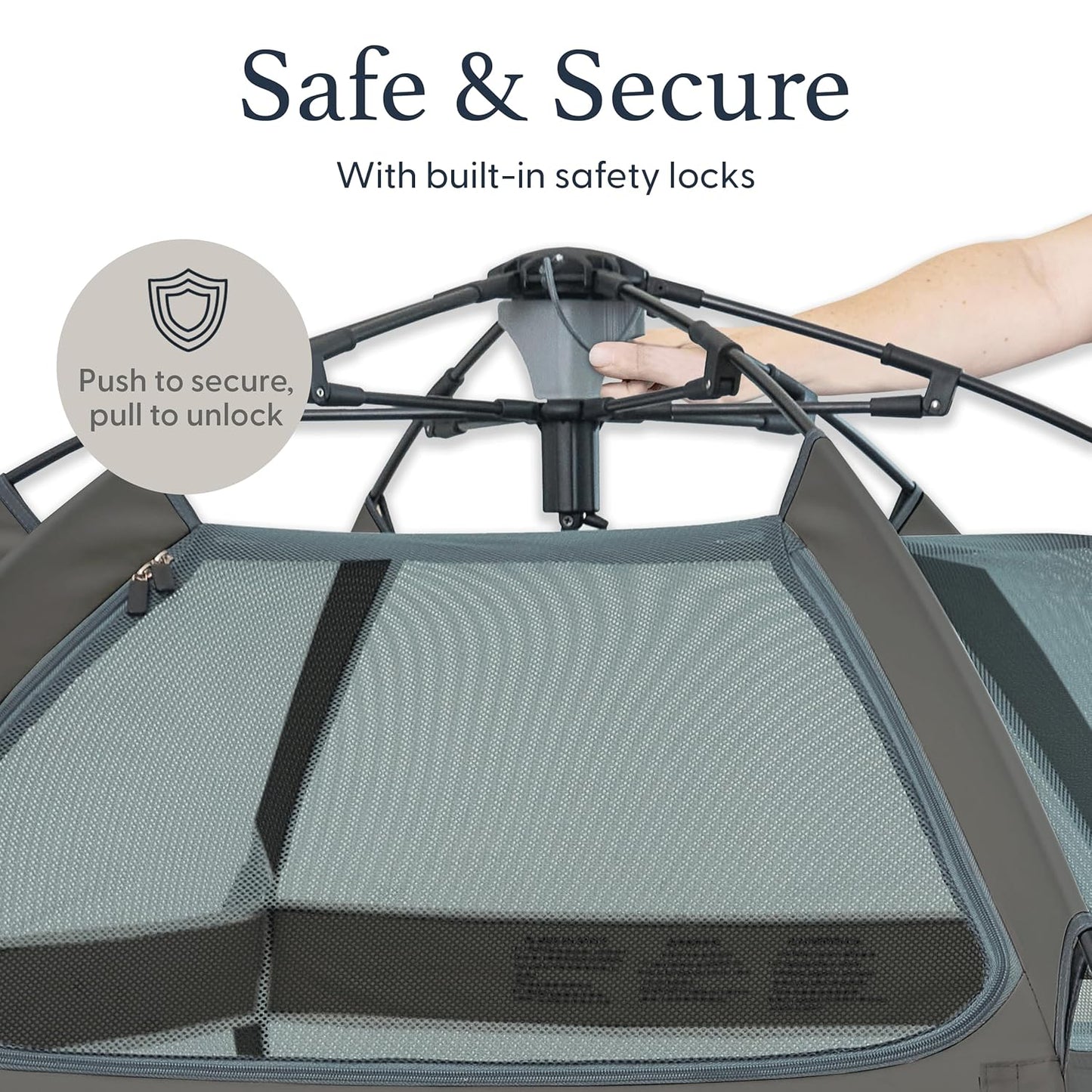 Portable Baby & Toddler Playpen with Canopy and Travel Bag
