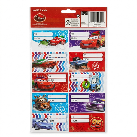 Hoomark Pixar Cars Label Stickers | Hoomark In Lebanon