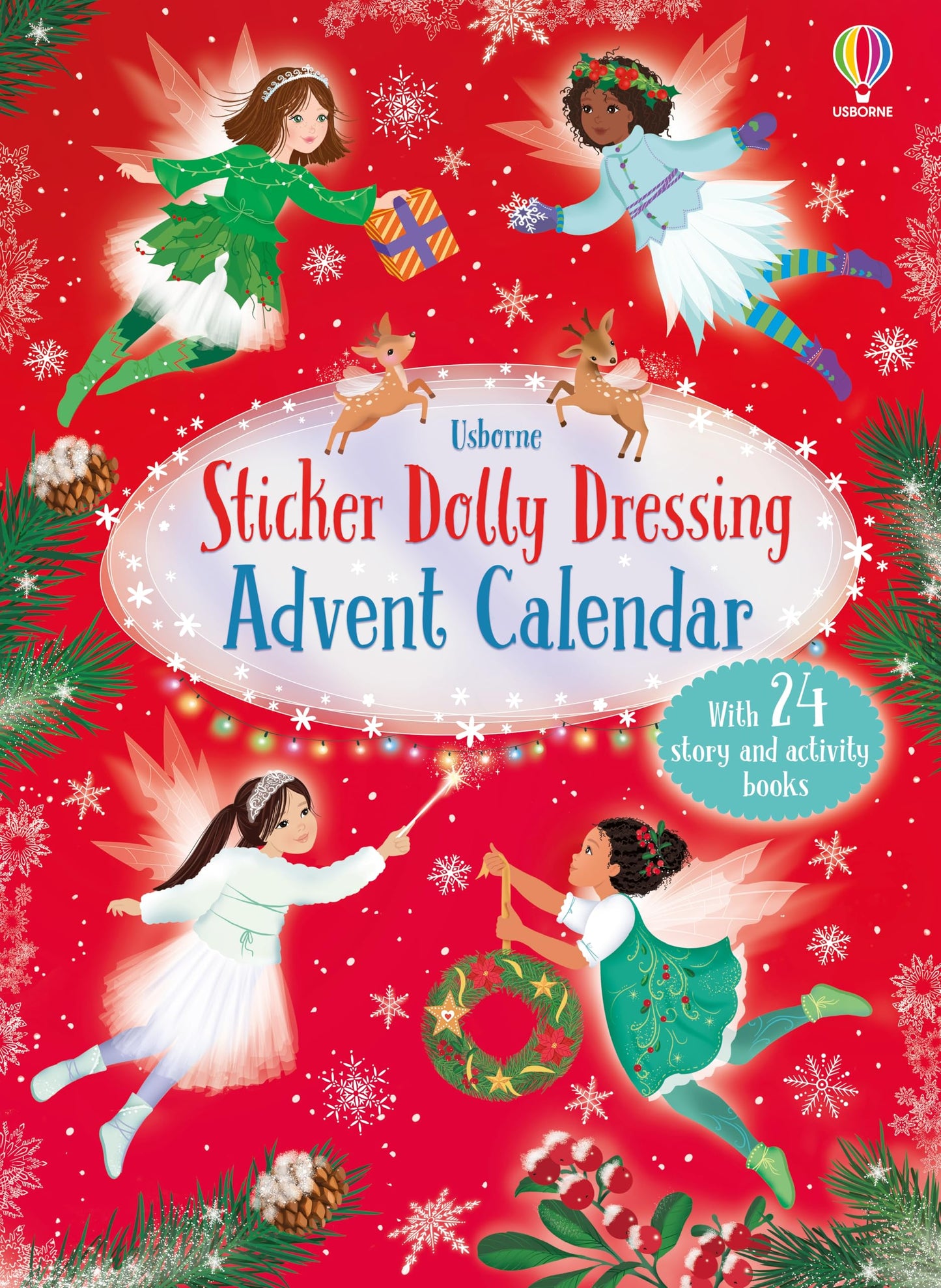 Sticker Dolly Dressing Advent Calendar: A Festive Advent Calendar Collection of Dress Up Sticker Dolls, Puzzles, and other Activity Books - Medaid International